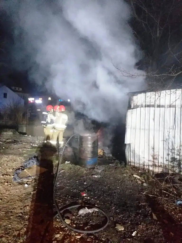 Nowy Sącz: Pożar garażu na ul. Gwardyjskiej