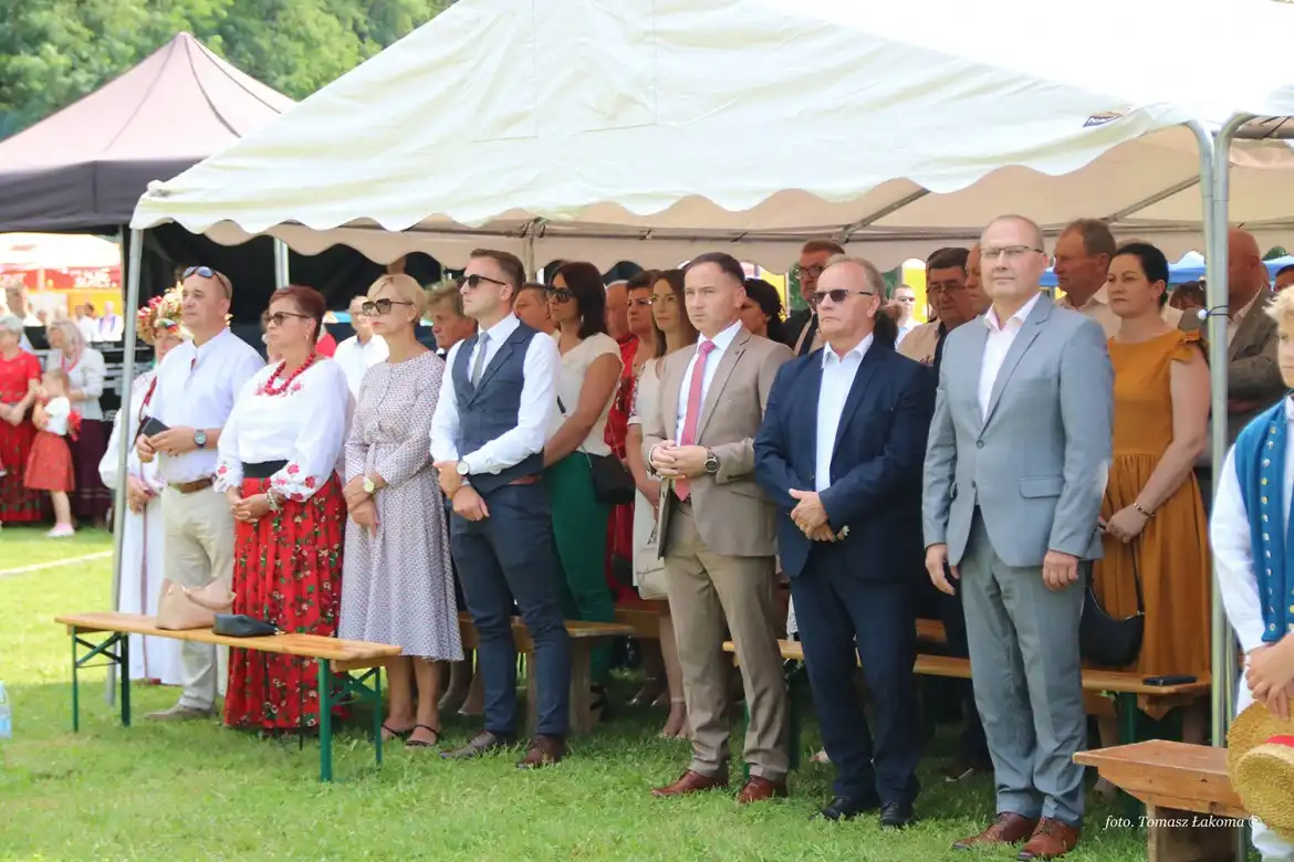 Uroczystość dożynkowa gminy Grybów w Sądeckim Bartniku