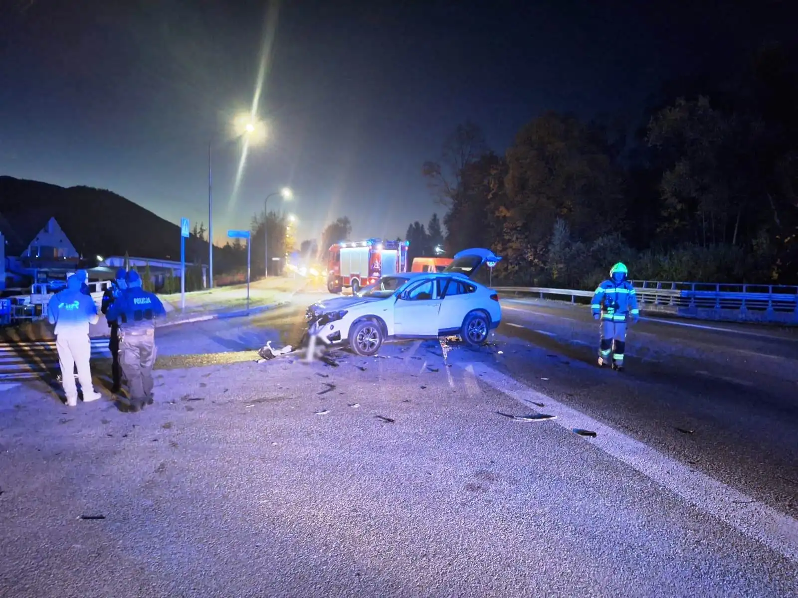 Wypadek w Nawojowej. Dwie osoby ranne