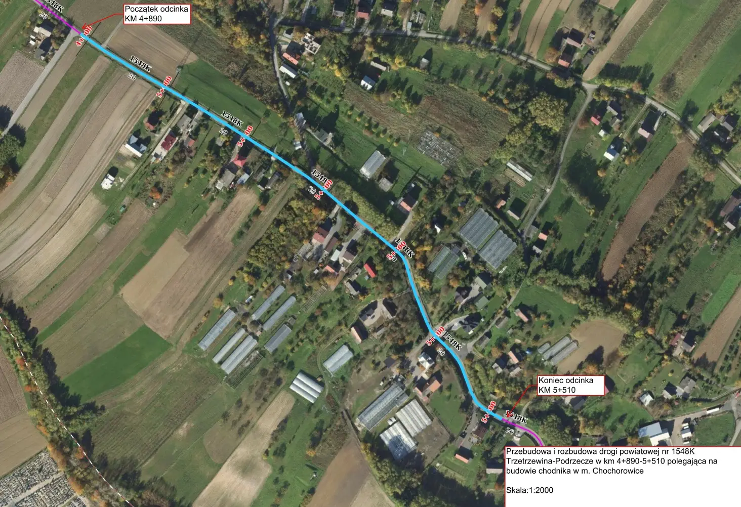 Budowa chodnika w Chochorowicach: Powiatowy Zarząd Dróg ogłosił przetarg