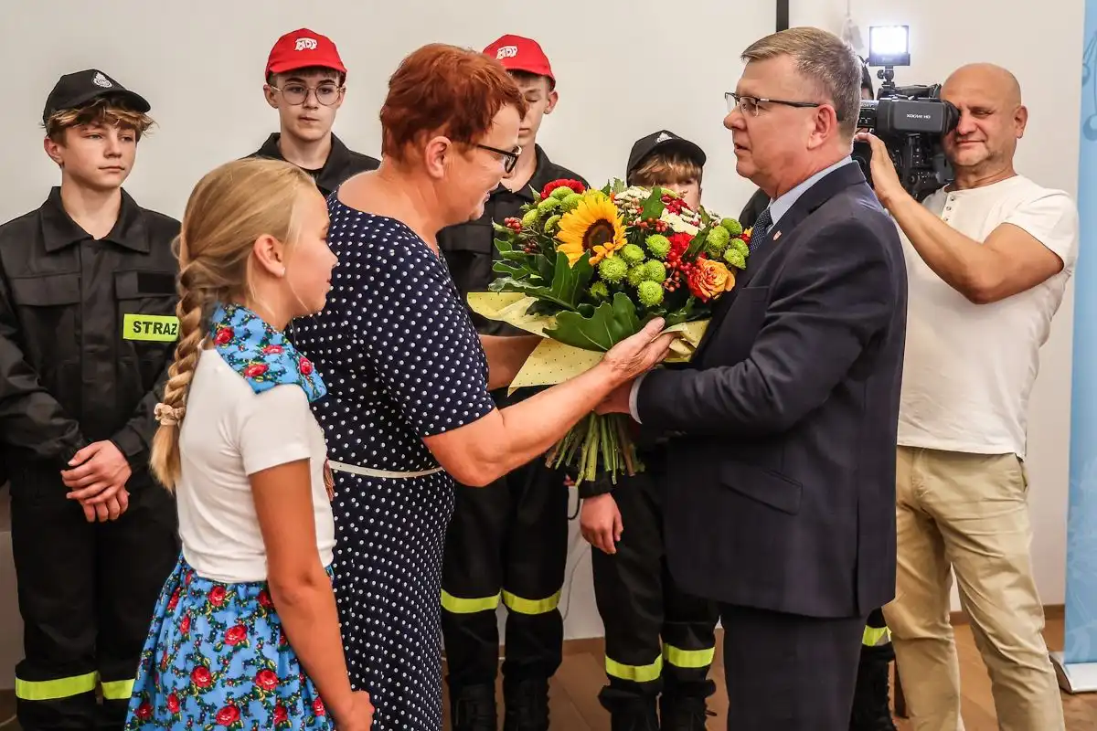 Marszałek Witold Kozłowski z wizytą w Gminie Łużna