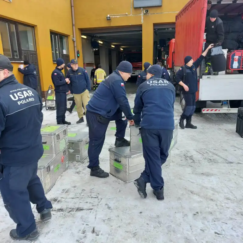 Strażacy z SGPR "Nowy Sącz" wezmą udział w akcji ratowniczej po trzęsieniu ziemi w Turcji