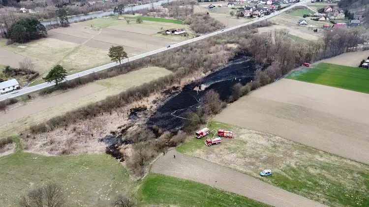 Na Sądecczyźnie płoną suche trawy