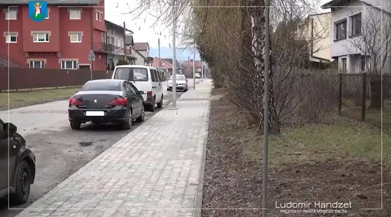 Nowy Sącz: Zakończyła się budowa chodnika przy ul. Zawiszy Czarnego