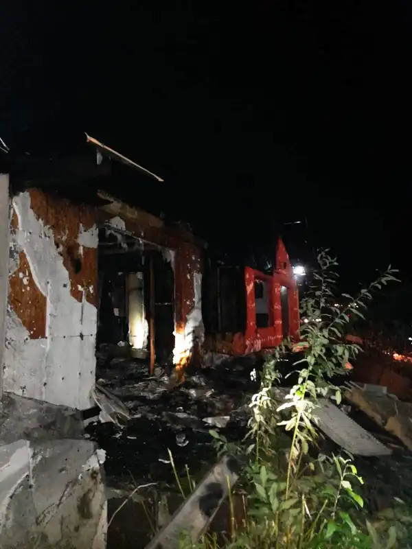 Pożar w Jazowsku. Płonął pustostan