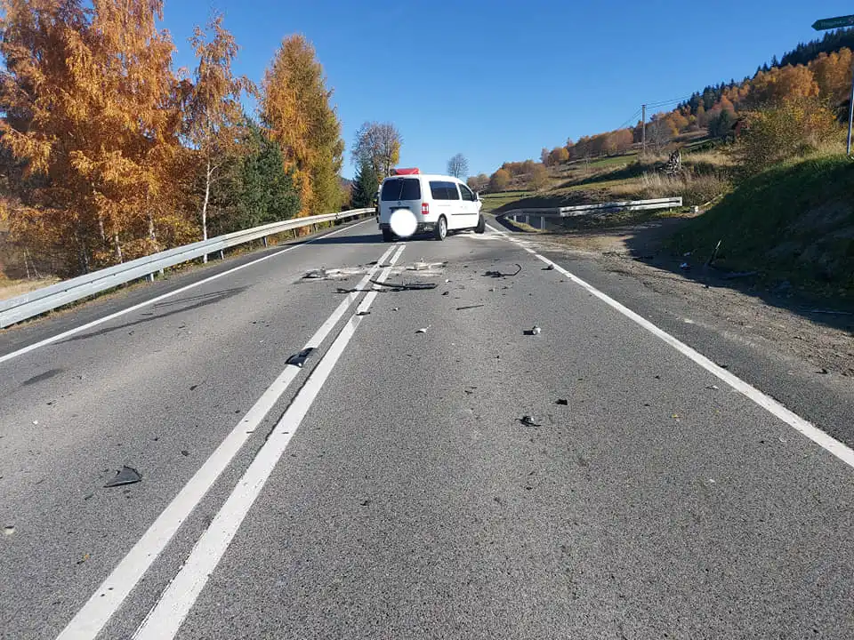 Wypadek na DK28 w Kasinie Wielkiej