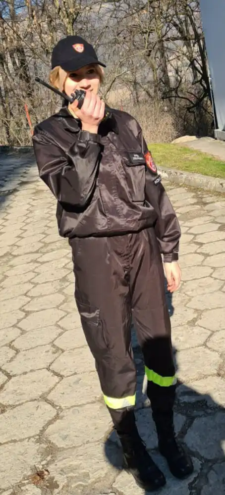 Uczniowie klasy pożarniczej ZS w Marcinkowicach ćwiczą umiejętności