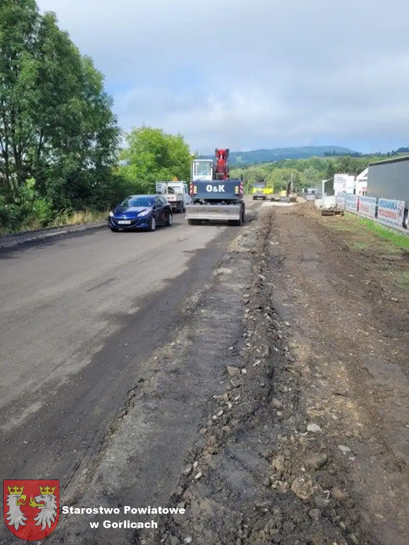 Trwają prace związane z przebudową drogi powiatowej w Szymbarku