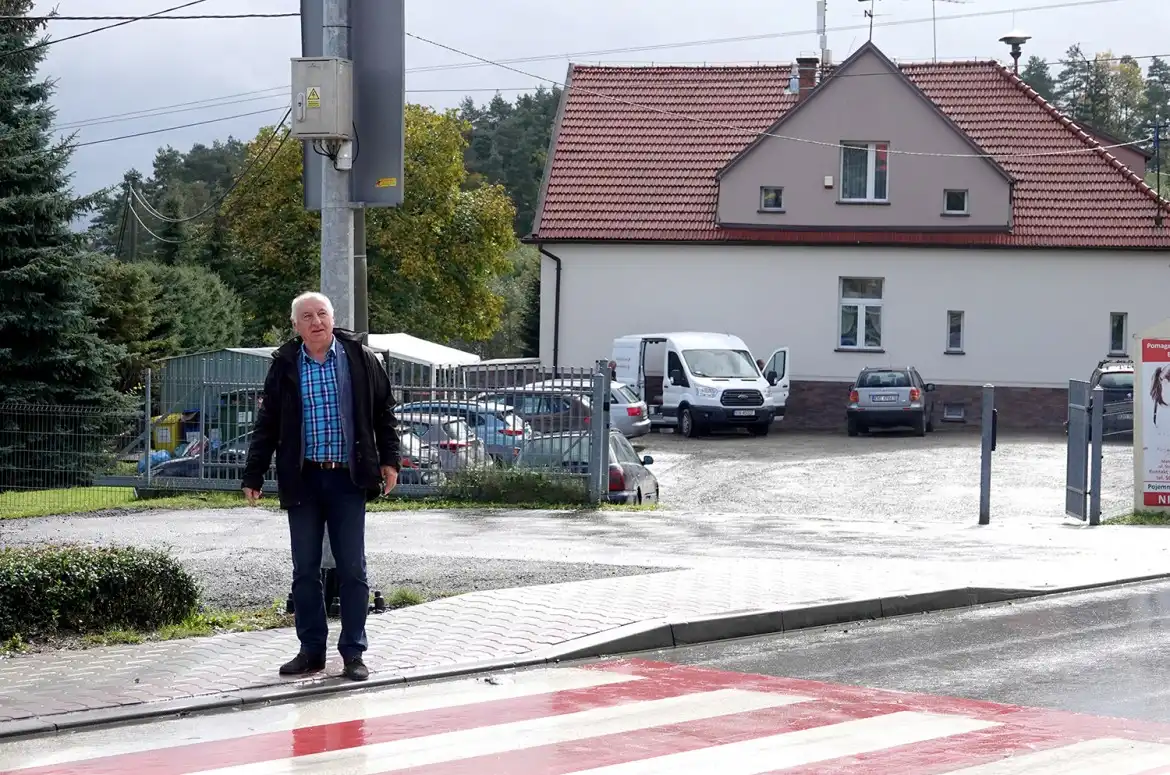 Dzieci podziękowały staroście za przejście dla pieszych