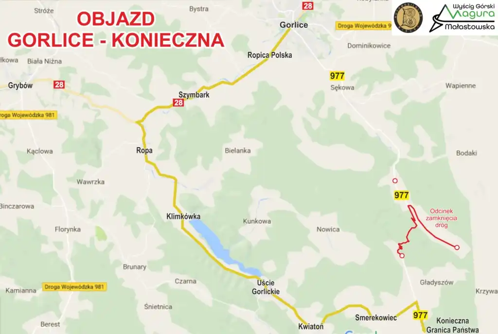 Uwaga kierowcy! Utrudnienia w ruchu podczas 12. Wyścigu Górskiego Magura Małastowska