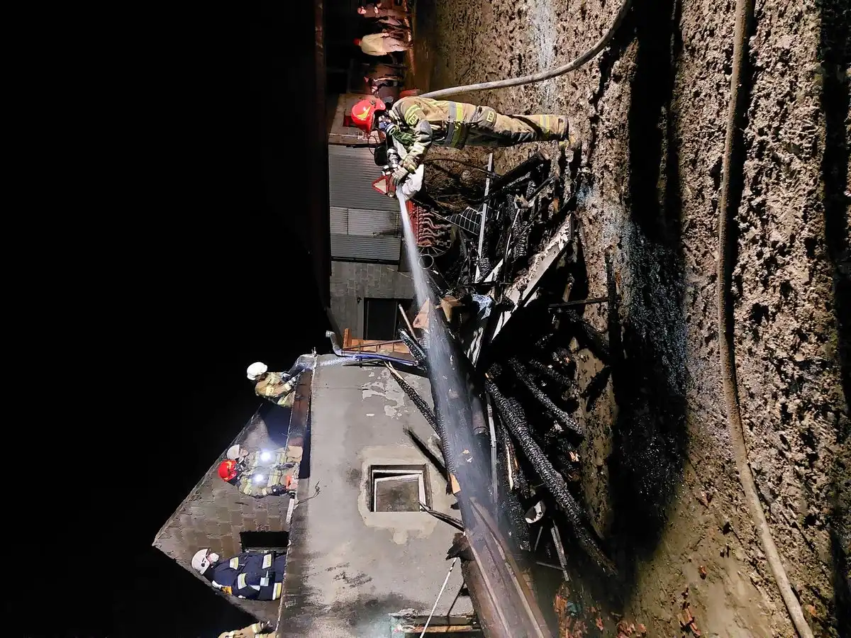 Pożar w Ubiadzie. Płonął budynek gospodarczy