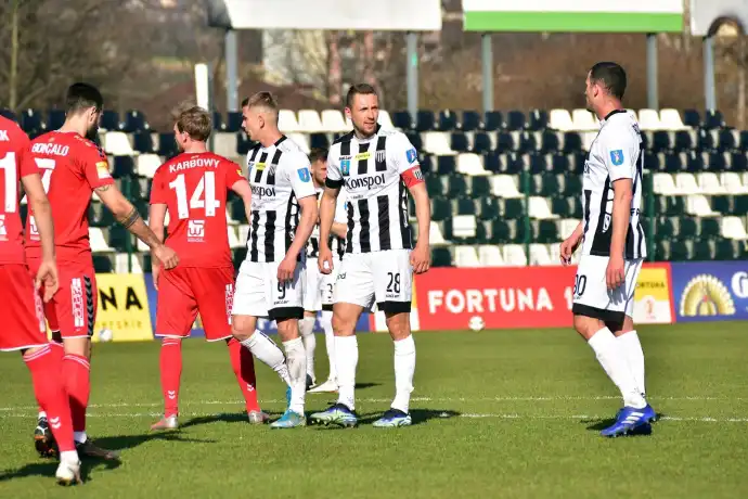 Drużyna Sandecji pokonuje Zagłębie Sosnowiec 2:1