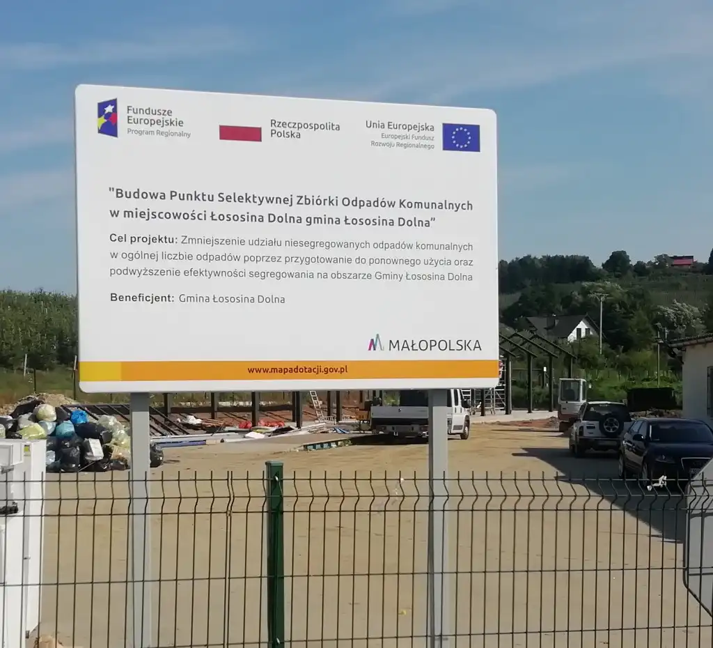 W Łososinie Dolnej otwarto Punkt Selektywnej Zbiórki Odpadów Komunalnych