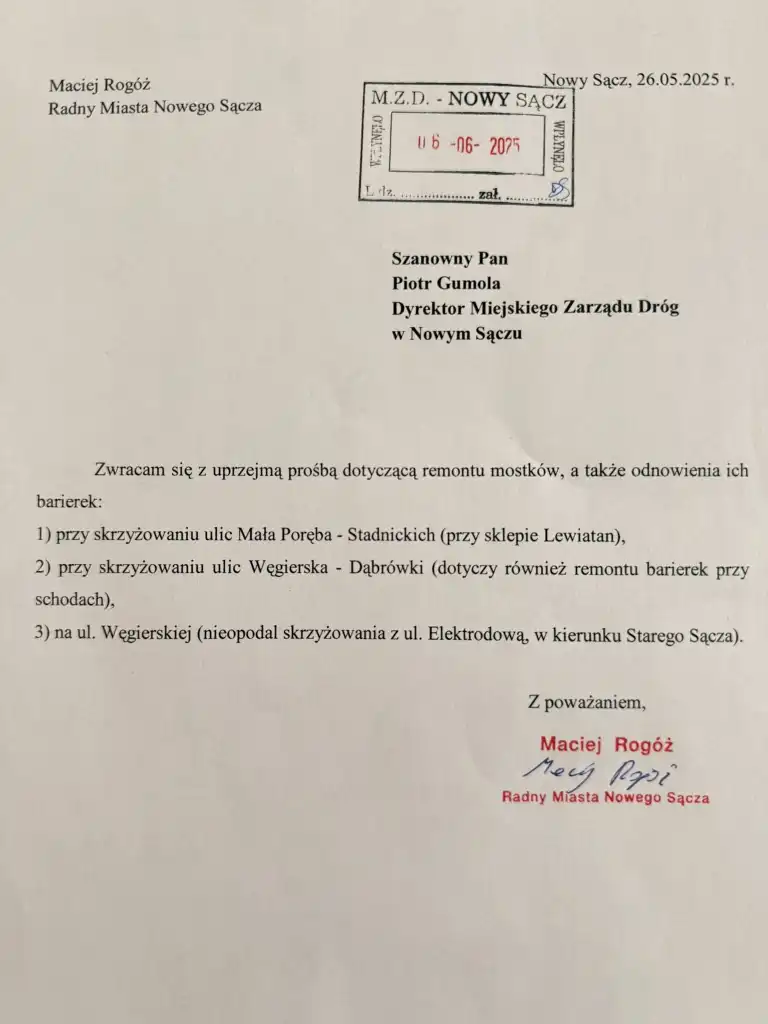 Mostki w Nowym Sączu do remontu - zniszczone barierki i schody