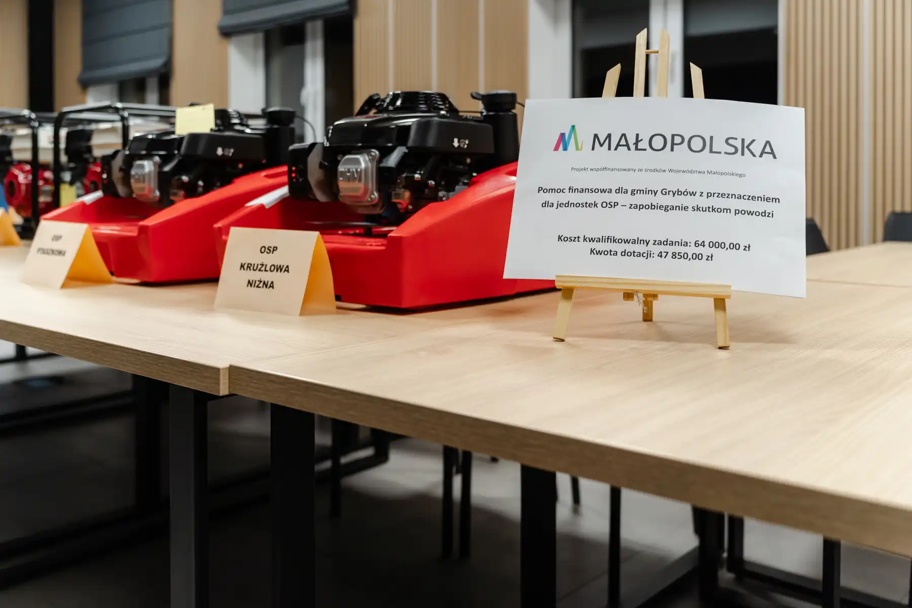 Nowoczesny sprzęt dla OSP w Gminie Grybów