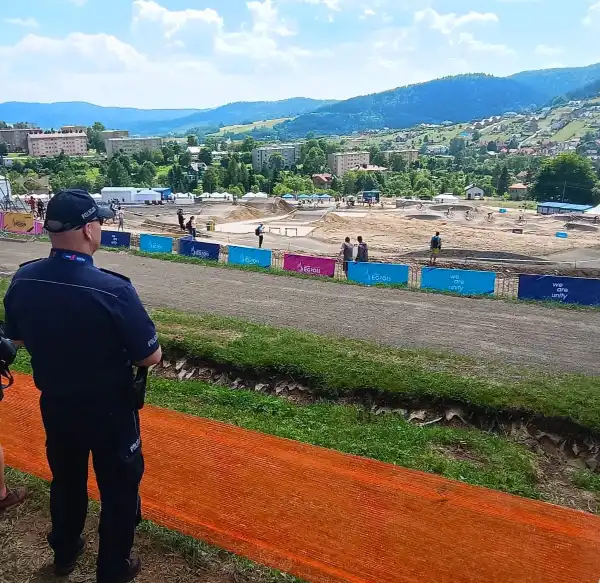 Sądecczyzna: Policjanci zabezpieczali zawody w ramach Igrzysk Europejskich