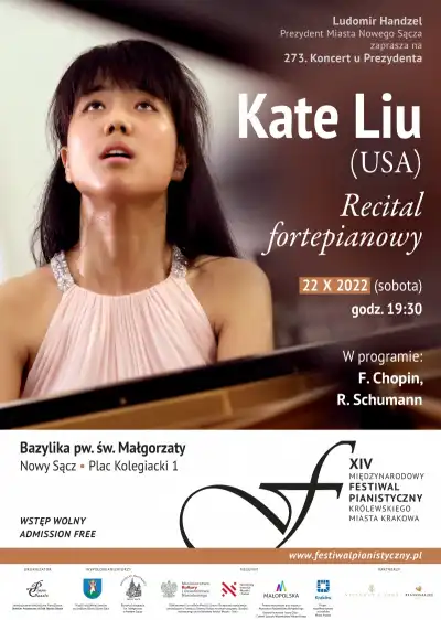 273. Koncert u Prezydenta - recital fortepianowy w wykonaniu Kate Liu