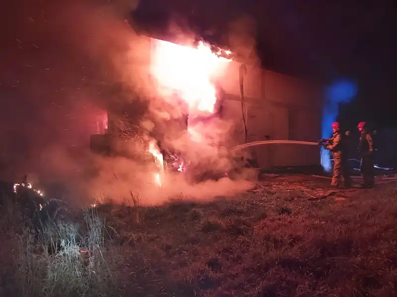 Pożar w Powroźniku. Płonął nowobudowany dom