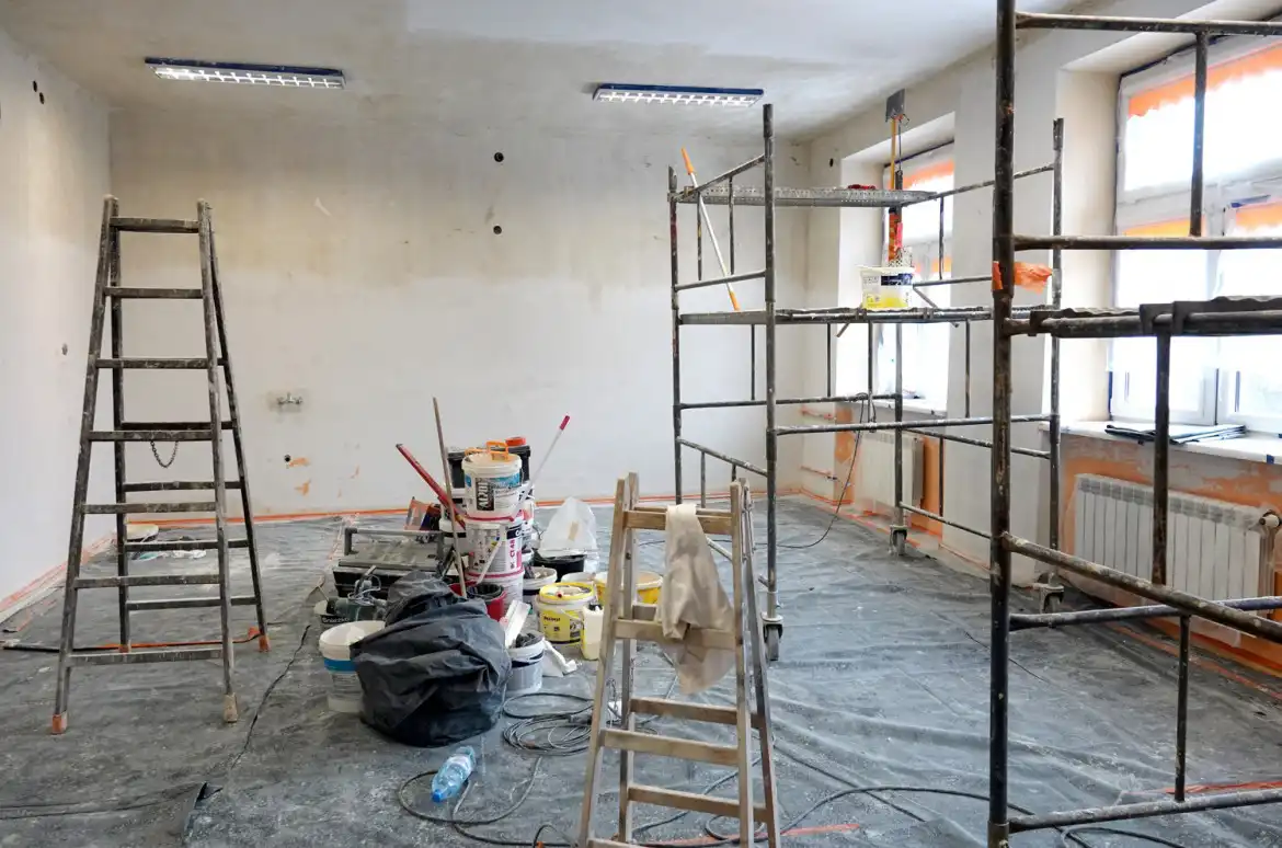 W ZS w Marcinkowicach trwają prace remontowe