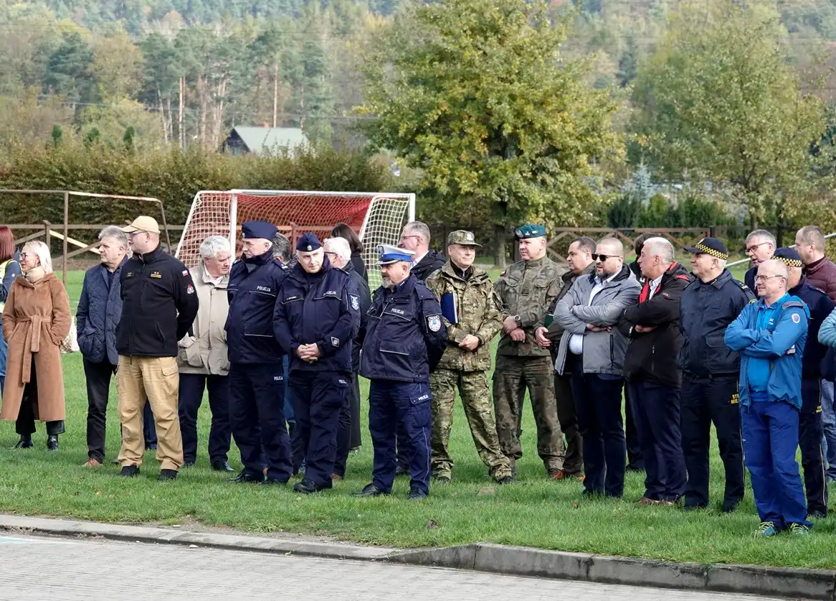 Dramatyczne chwile w Starym Sączu. Na szczęście to tylko ćwiczenia!