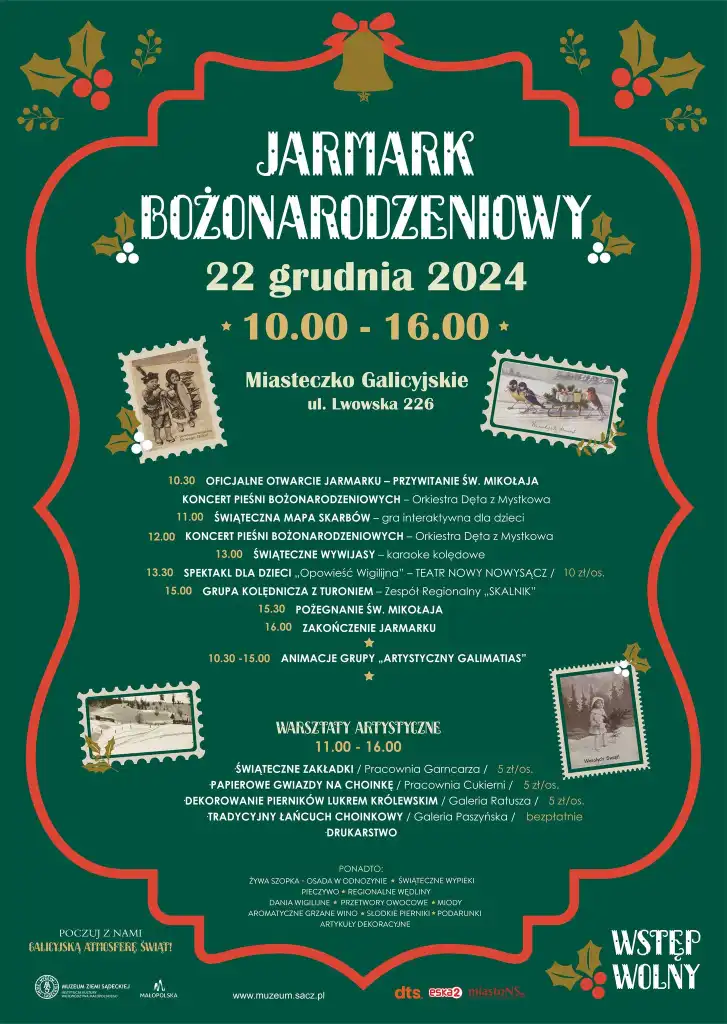 Kulturalna Małopolska na przedświąteczny weekend 19 - 22 grudnia