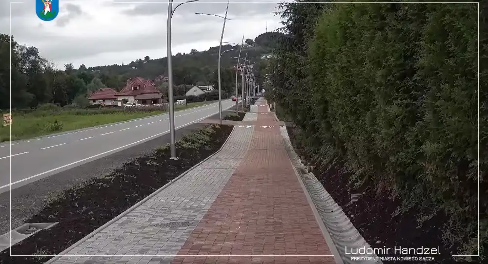 Nowy Sącz: Zakończyła się budowa chodnika i ścieżki rowerowej przy ul. Lwowskiej