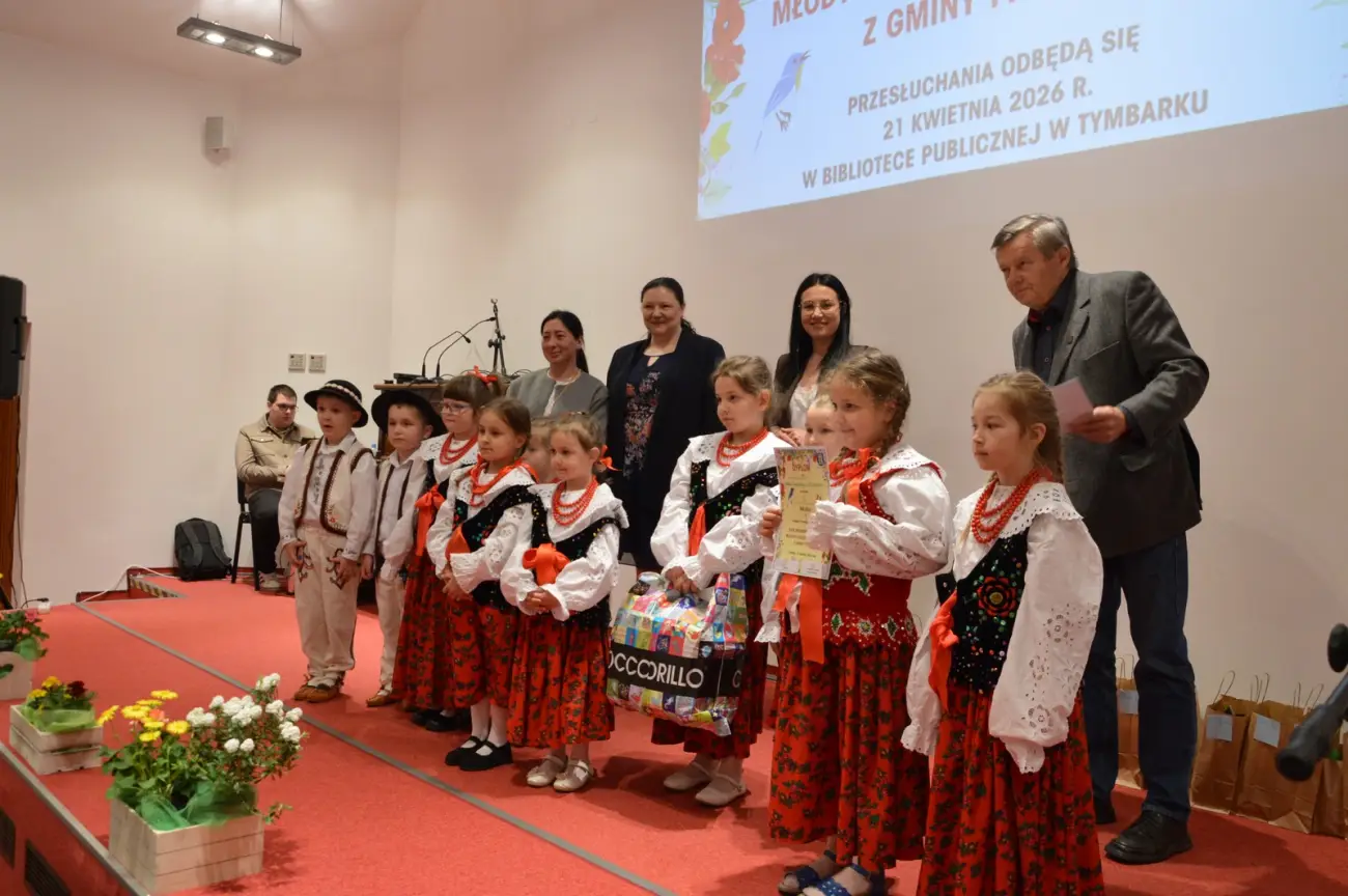 Młode talenty na scenie. Tymbark rozśpiewany podczas wiosennego przeglądu