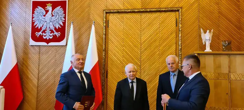 Starosta nowosądecki spotkał się z prezesem PiS Jarosławem Kaczyńskim