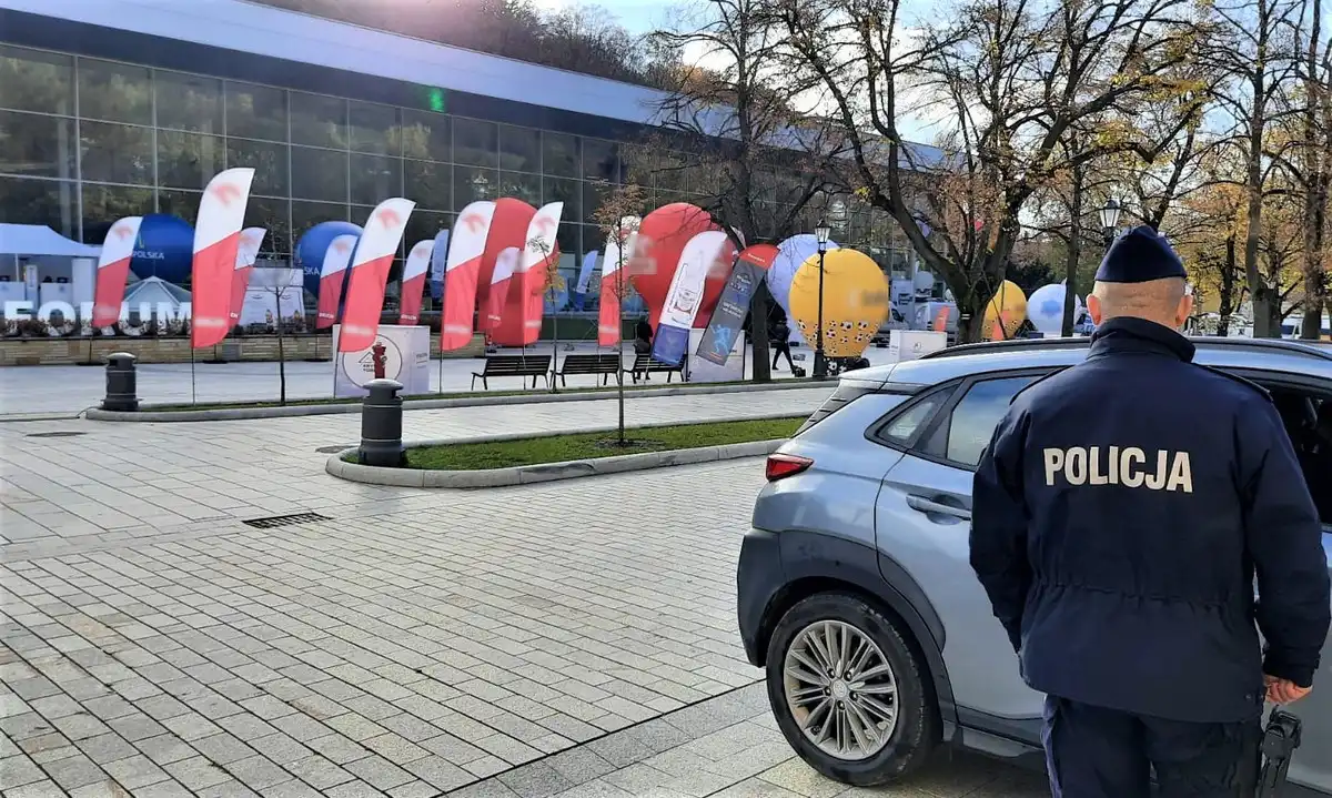 Sądeccy policjanci zabezpieczali "Krynica Forum '22 oraz wizytę prezydenta Andrzeja Dudy na Sądecczyźnie