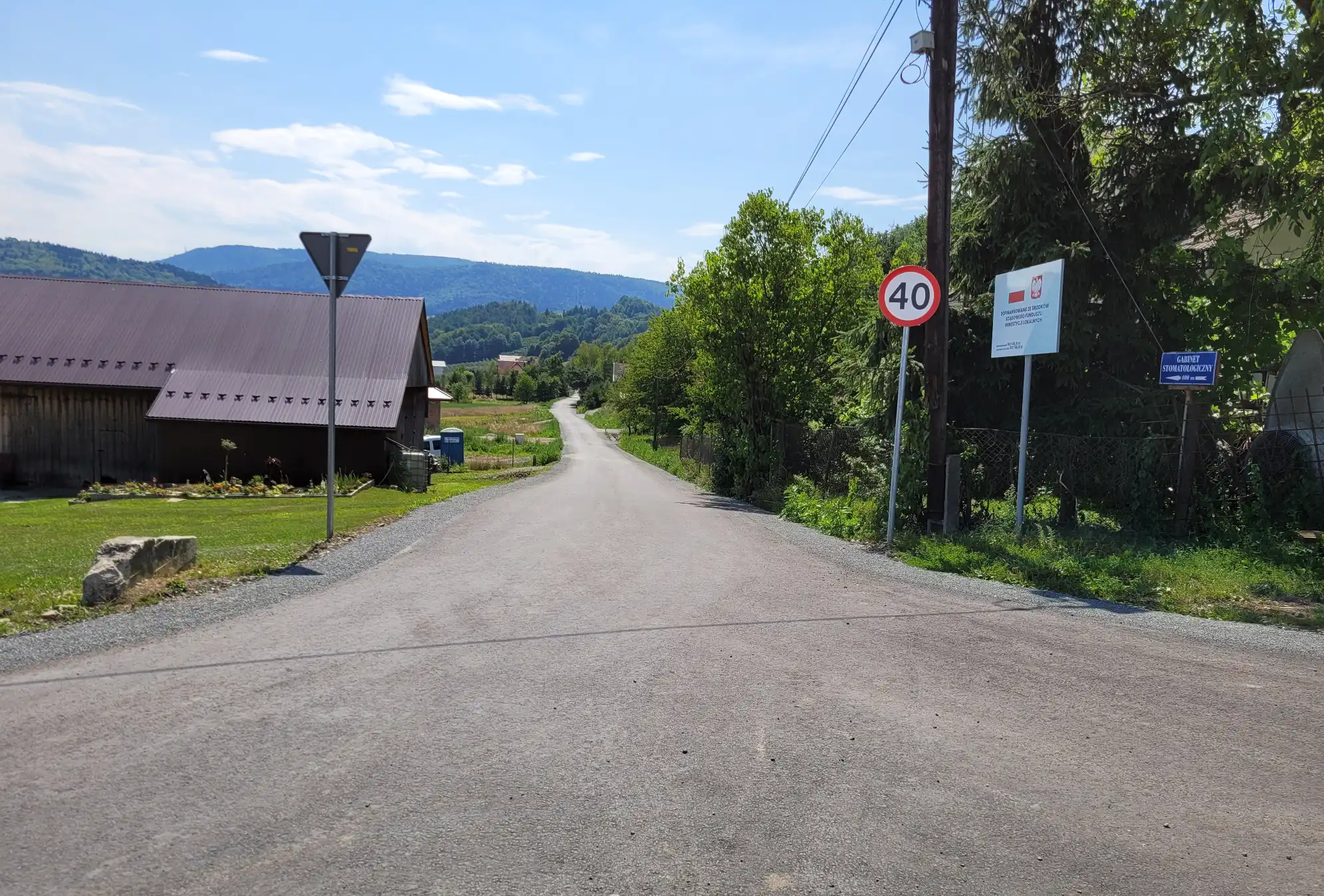 Kolejna inwestycja drogowa w Gminie Łososina Dolna zakończona