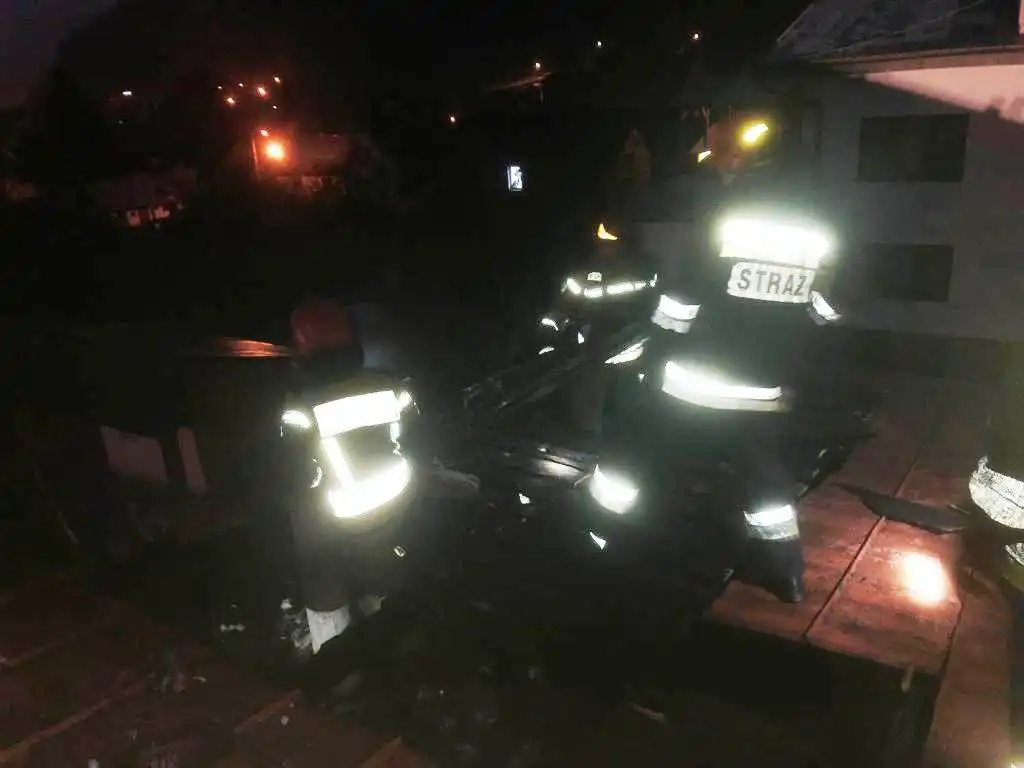 Pożar w Muszynie. Paliło się na poddaszu budynku mieszkalnego