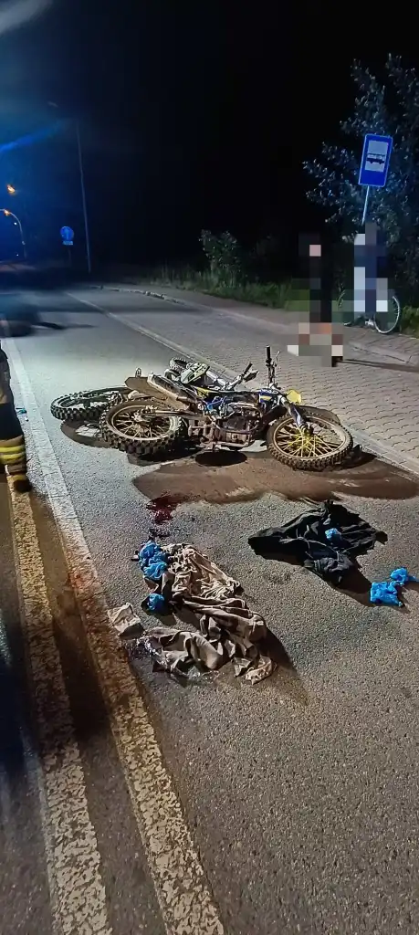 Wypadek w Starym Sączu. Zderzyły się dwa motocykle