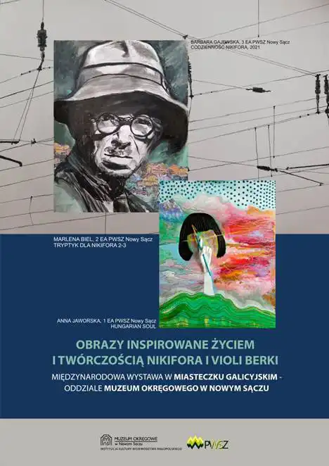 Międzynarodowa wystawa prac inspirowanych twórczością Nikifora i Violi Berki w Miasteczku Galicyjskim