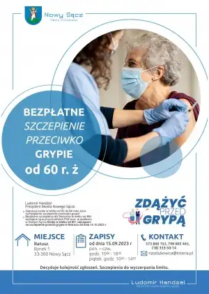 „Zdążyć przed grypą”- program bezpłatnych szczepień ochronnych dla mieszkańców Nowego Sącza