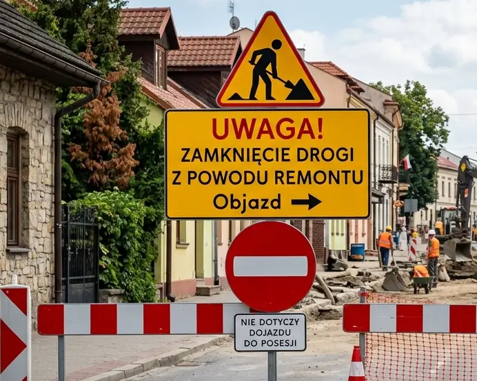 Uwaga. W dniach 9 – 11 sierpnia zamknięta jedna z dróg powiatowych