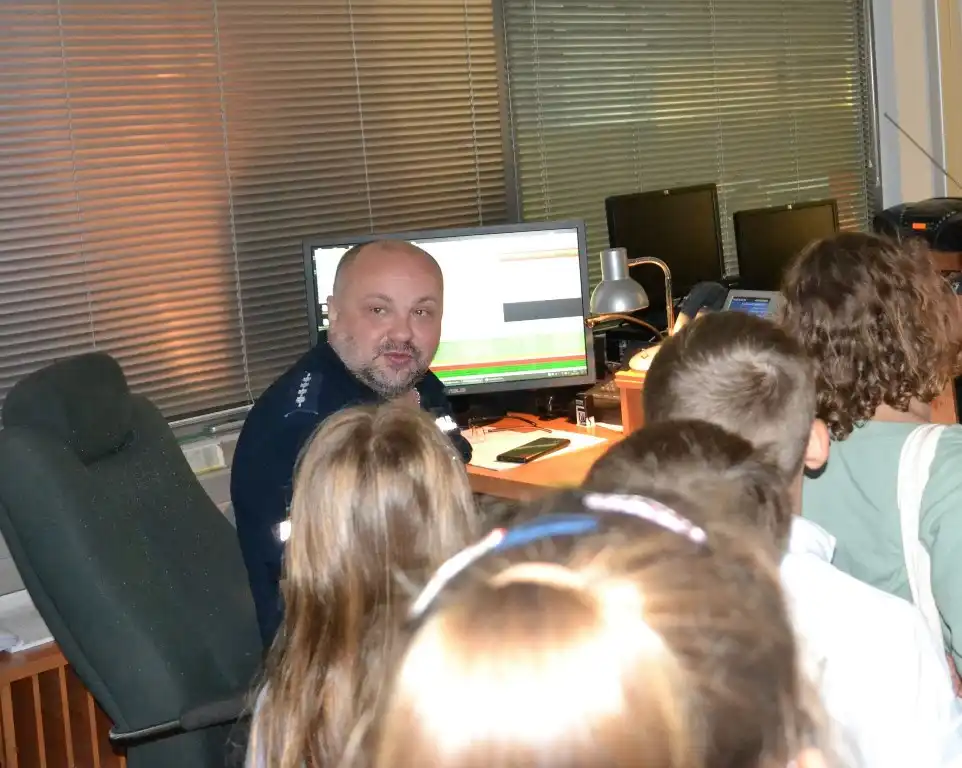 Mali goście z wizytą w sądeckiej komendzie