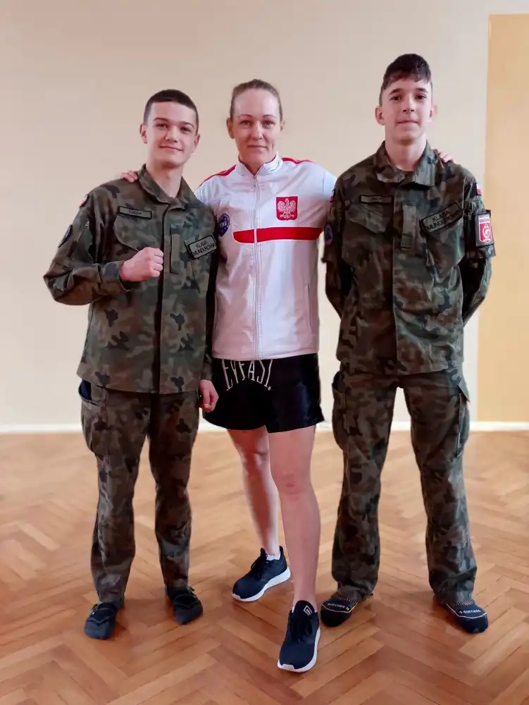 Uczniowie ZS w Marcinkowicach wzięli udział w treningu z mistrzynią świata